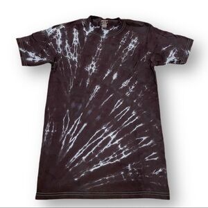 Tie dye tshirt x-ray bones skeleton lightning tshirt S spooky Halloween